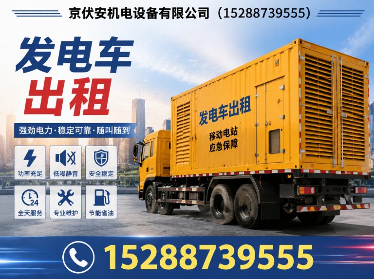 新乡应急发电机出租展示图