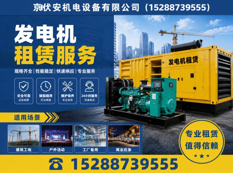 新乡发电车租赁展示图